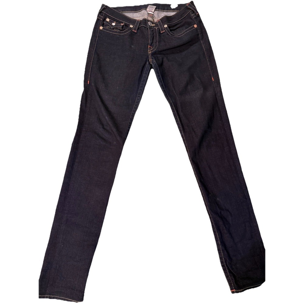 Women's True Religion "Julie" jeans, size 32, dark wash with pocket flaps